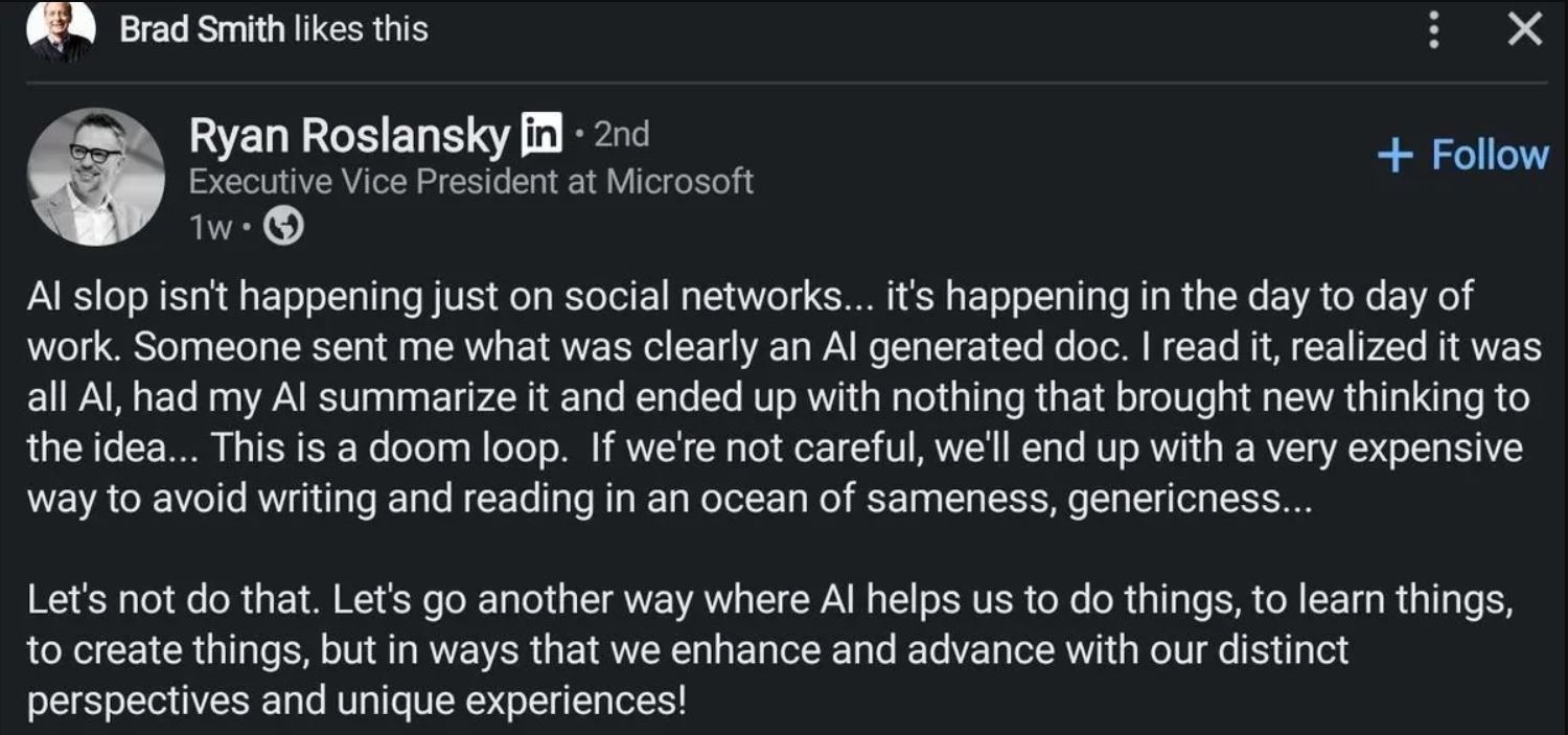 Глава Microsoft Office отреагировал на негатив в отношении «ИИ‑слопа» - 1